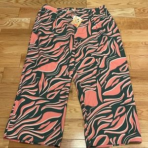 Lucy & Yak L.E. Cole ORGANIC DENIM Mari Zebra Print W46 ; UK 26 REG ; US 22 REG